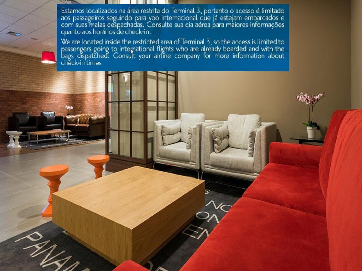 Tryp By Wyndham Sao Paulo Airport - Hotel De Transito Terminal 3 -Lado Ar - Area Restrita A Passageiros Ja Embarcados - Piso 1 Guarulhos Exterior foto